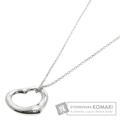 TIFFANY&Co. Open heart Necklace Silver Ladies [Used]