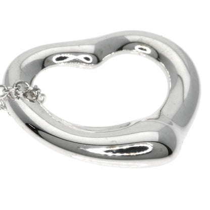 TIFFANY&Co. Open heart Necklace Silver Ladies [Used]