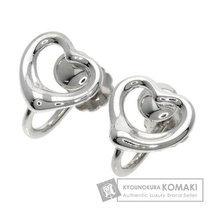 TIFFANY&Co.   Open heart Earring  Silver Ladies [Used]