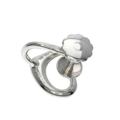 TIFFANY&Co.   Open heart Earring  Silver Ladies [Used]
