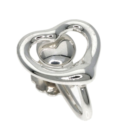 TIFFANY&Co.   Open heart Earring  Silver Ladies [Used]