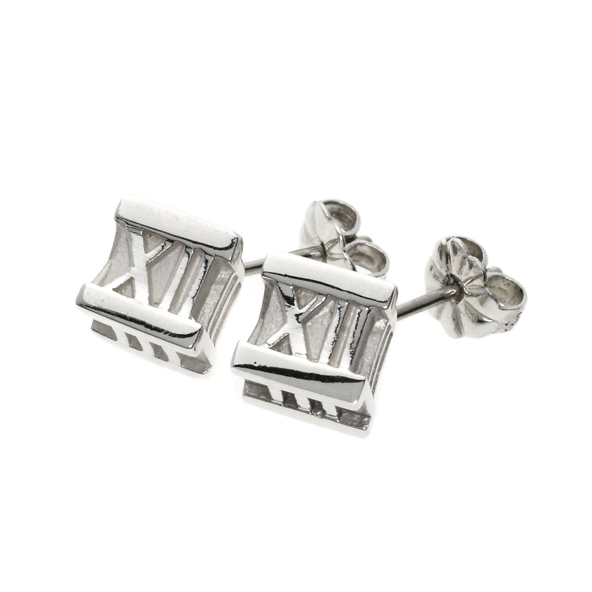 TIFFANY&Co.   Atlas cube earring  Silver Ladies [Used]
