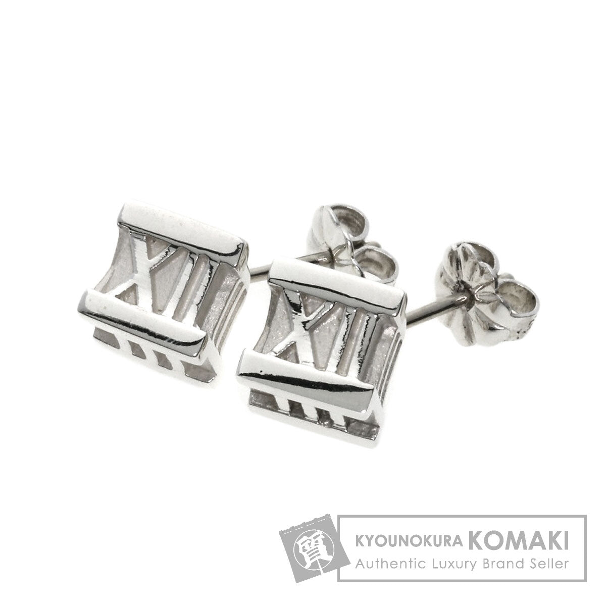 TIFFANY&Co.   Atlas cube earring  Silver Ladies [Used]