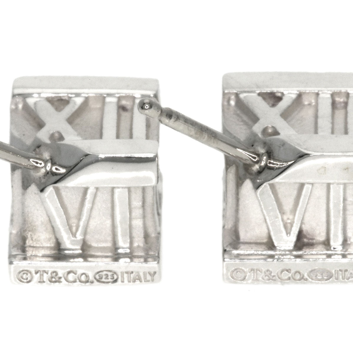 TIFFANY&Co.   Atlas cube earring  Silver Ladies [Used]