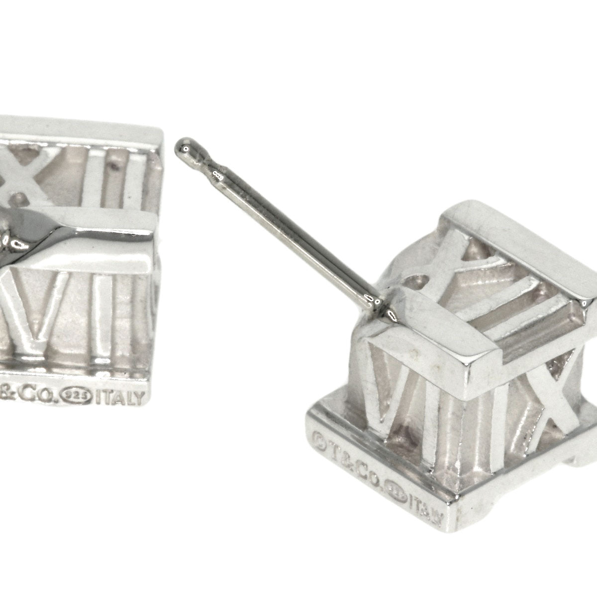 TIFFANY&Co.   Atlas cube earring  Silver Ladies [Used]