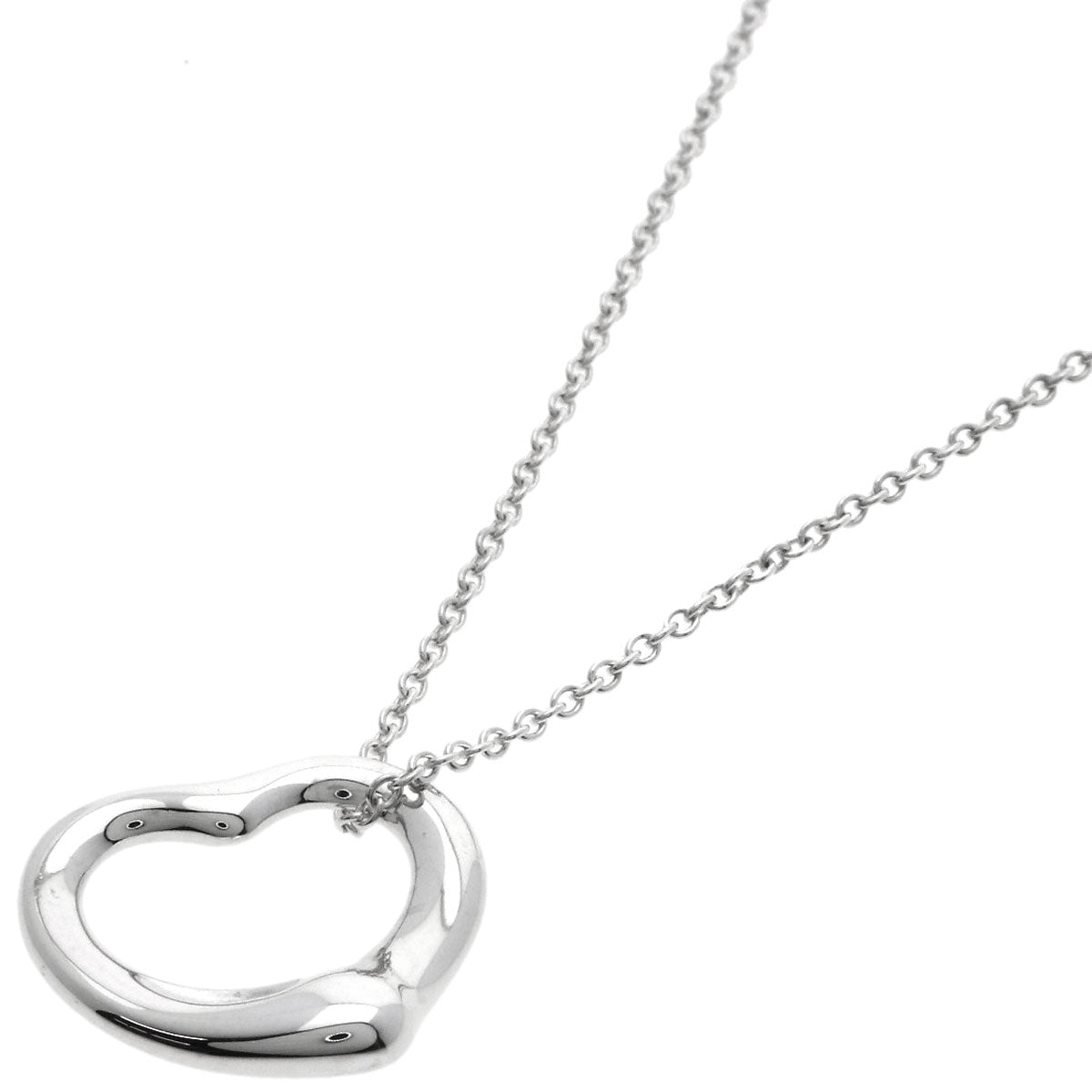 TIFFANY&Co.   Open heart Necklace  Silver Ladies [Used]