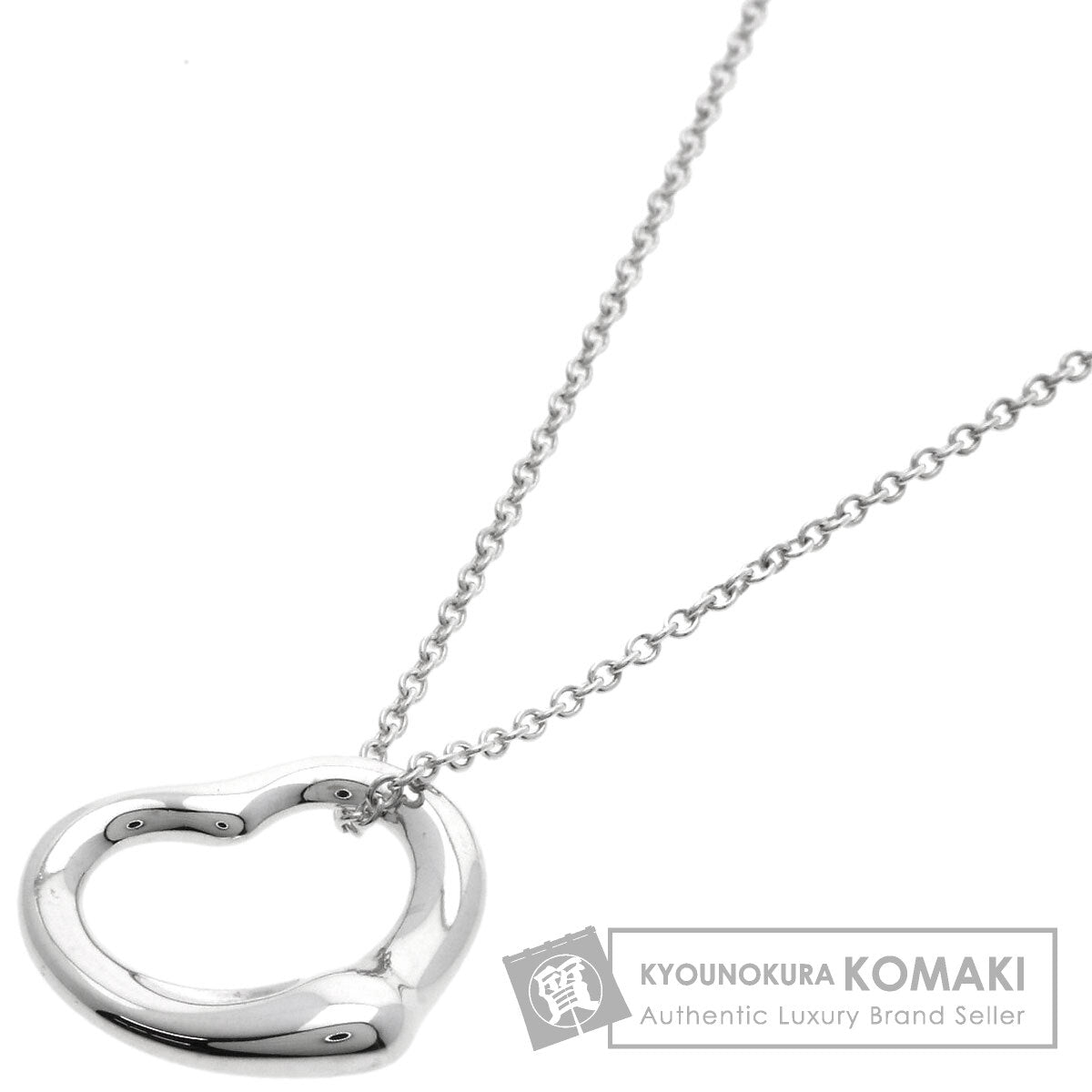 TIFFANY&Co.   Open heart Necklace  Silver Ladies [Used]