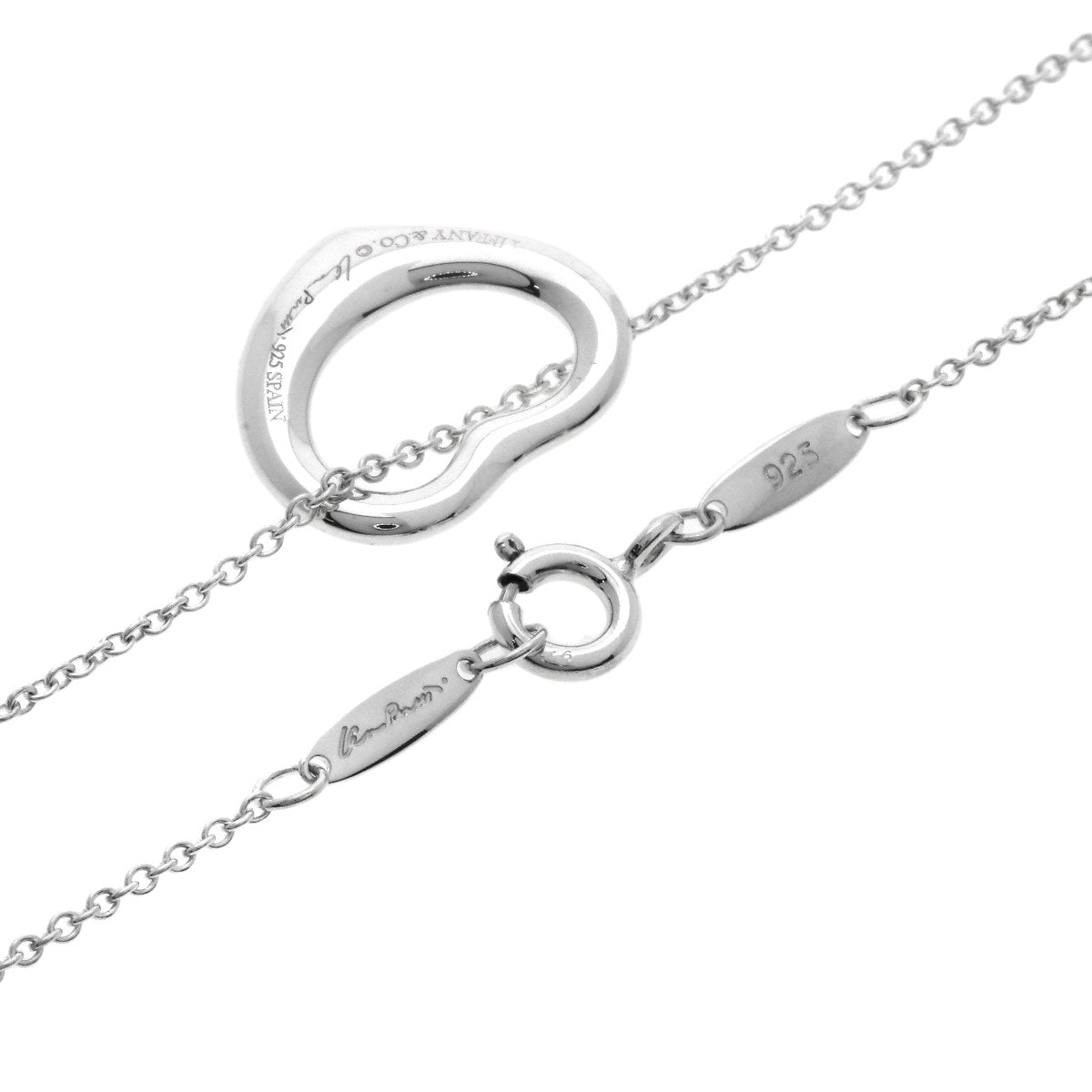 TIFFANY&Co.   Open heart Necklace  Silver Ladies [Used]