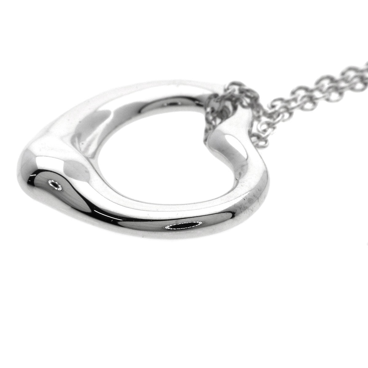 TIFFANY&Co.   Open heart Necklace  Silver Ladies [Used]