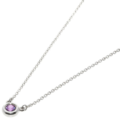 TIFFANY&Co.   By The Yard Pink Sapphire Necklace  Silver Ladies [Used]