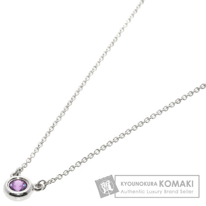 TIFFANY&Co.   By The Yard Pink Sapphire Necklace  Silver Ladies [Used]