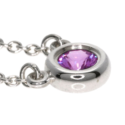 TIFFANY&Co.   By The Yard Pink Sapphire Necklace  Silver Ladies [Used]