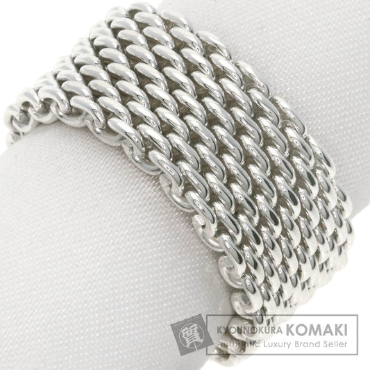 TIFFANY&Co. Somerset mesh Ring Silver Ladies [Used]