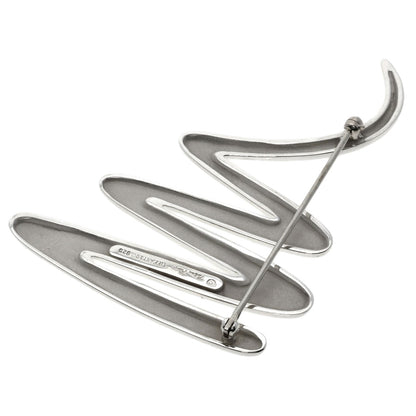 TIFFANY&Co. Scribble Brooch Silver Ladies [Used]