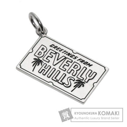 TIFFANY&Co. Postcard Letter Beverly Hills Pendant top Silver Ladies [Used]