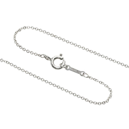 TIFFANY&Co. Rubbing Heart LOVE Necklace Silver Ladies [Used]