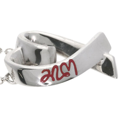 TIFFANY&Co. Rubbing Heart LOVE Necklace Silver Ladies [Used]