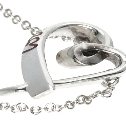 TIFFANY&Co. Rubbing Heart LOVE Necklace Silver Ladies [Used]