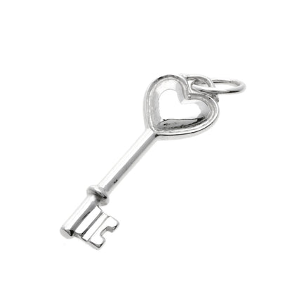 TIFFANY&Co. Heart key Pendant top Silver Ladies [Used]