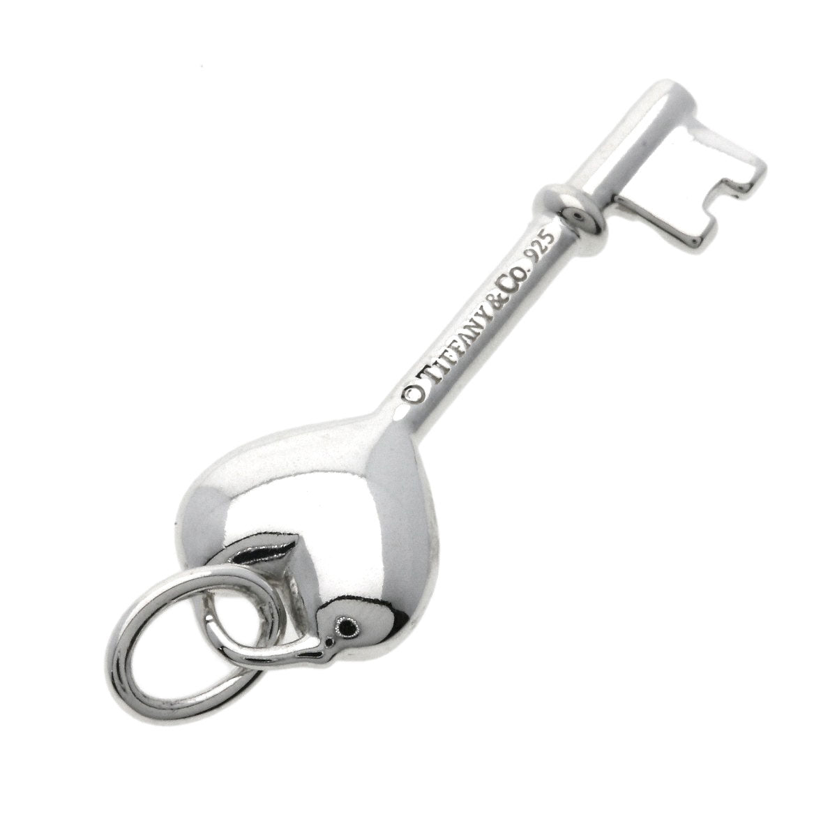 TIFFANY&Co. Heart key Pendant top Silver Ladies [Used]