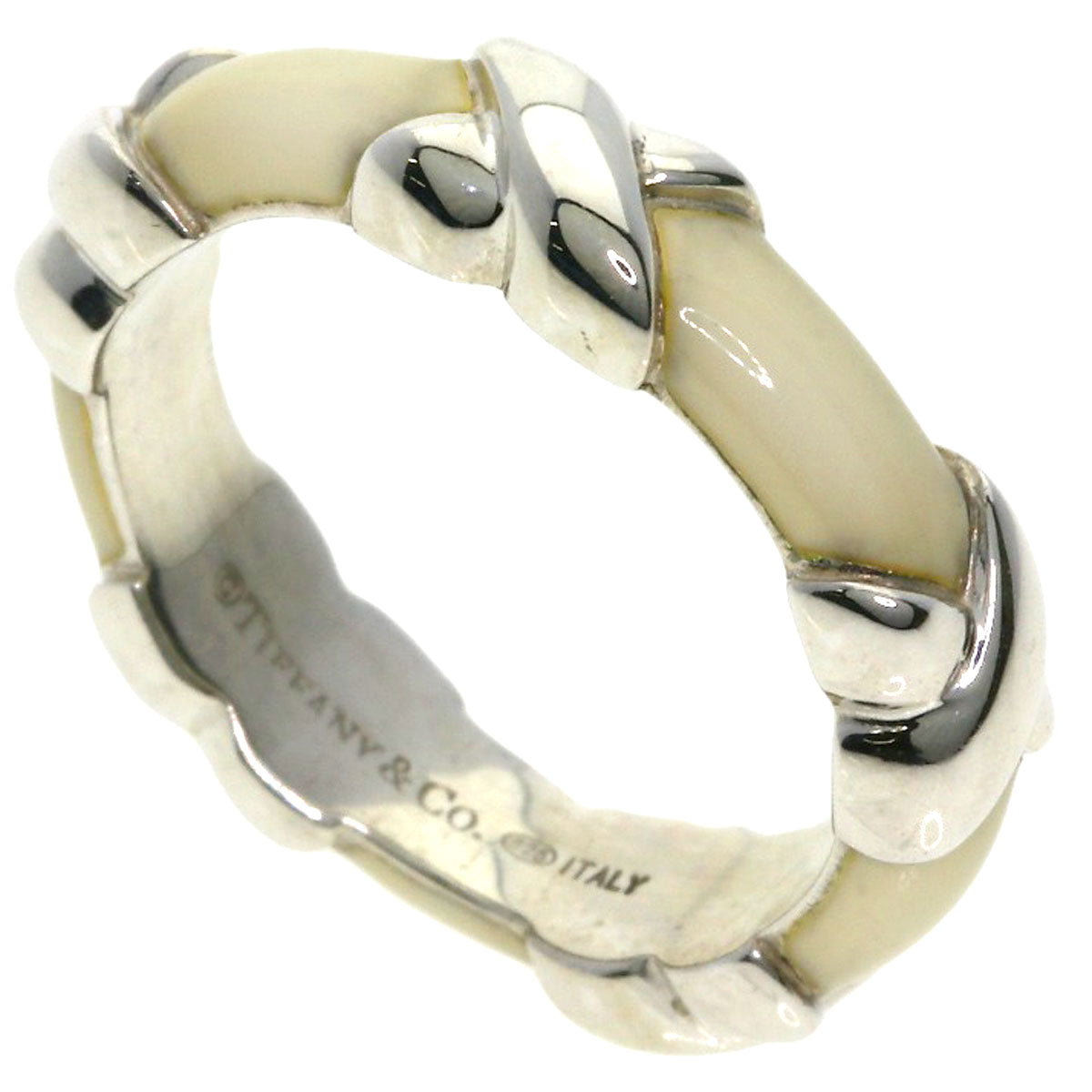 TIFFANY&Co. Enamel Ring Silver Ladies [Used]