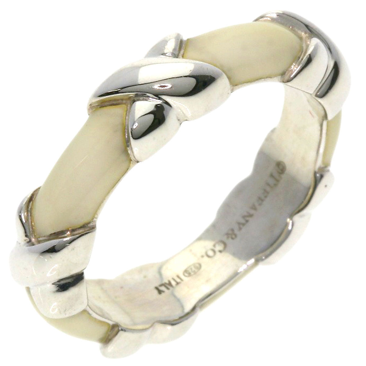 TIFFANY&Co. Enamel Ring Silver Ladies [Used]