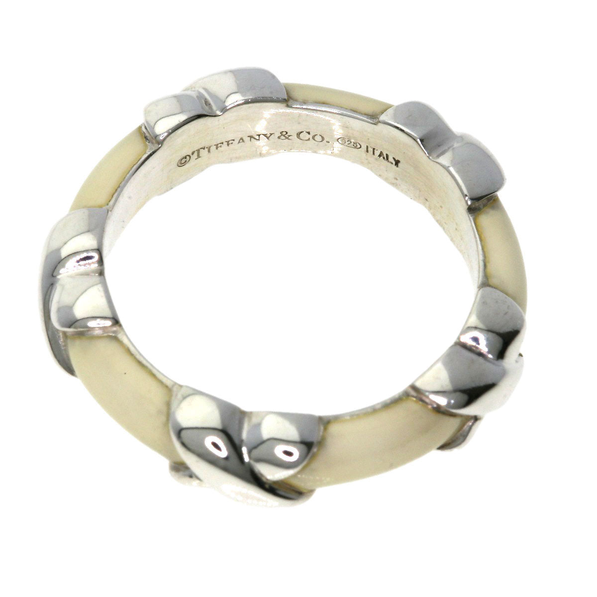 TIFFANY&Co. Enamel Ring Silver Ladies [Used]