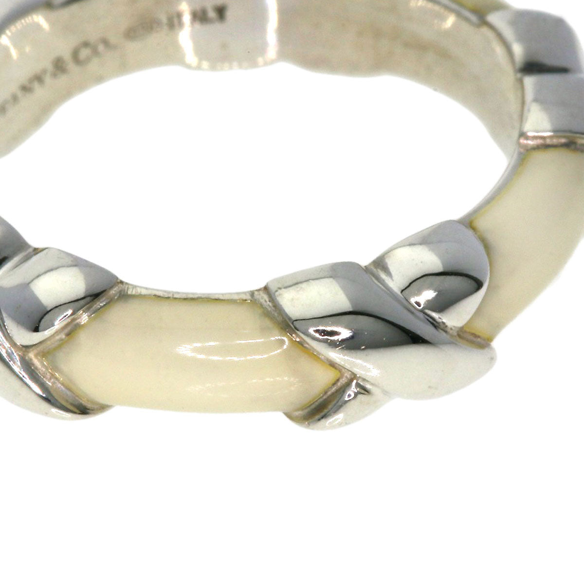 TIFFANY&Co. Enamel Ring Silver Ladies [Used]