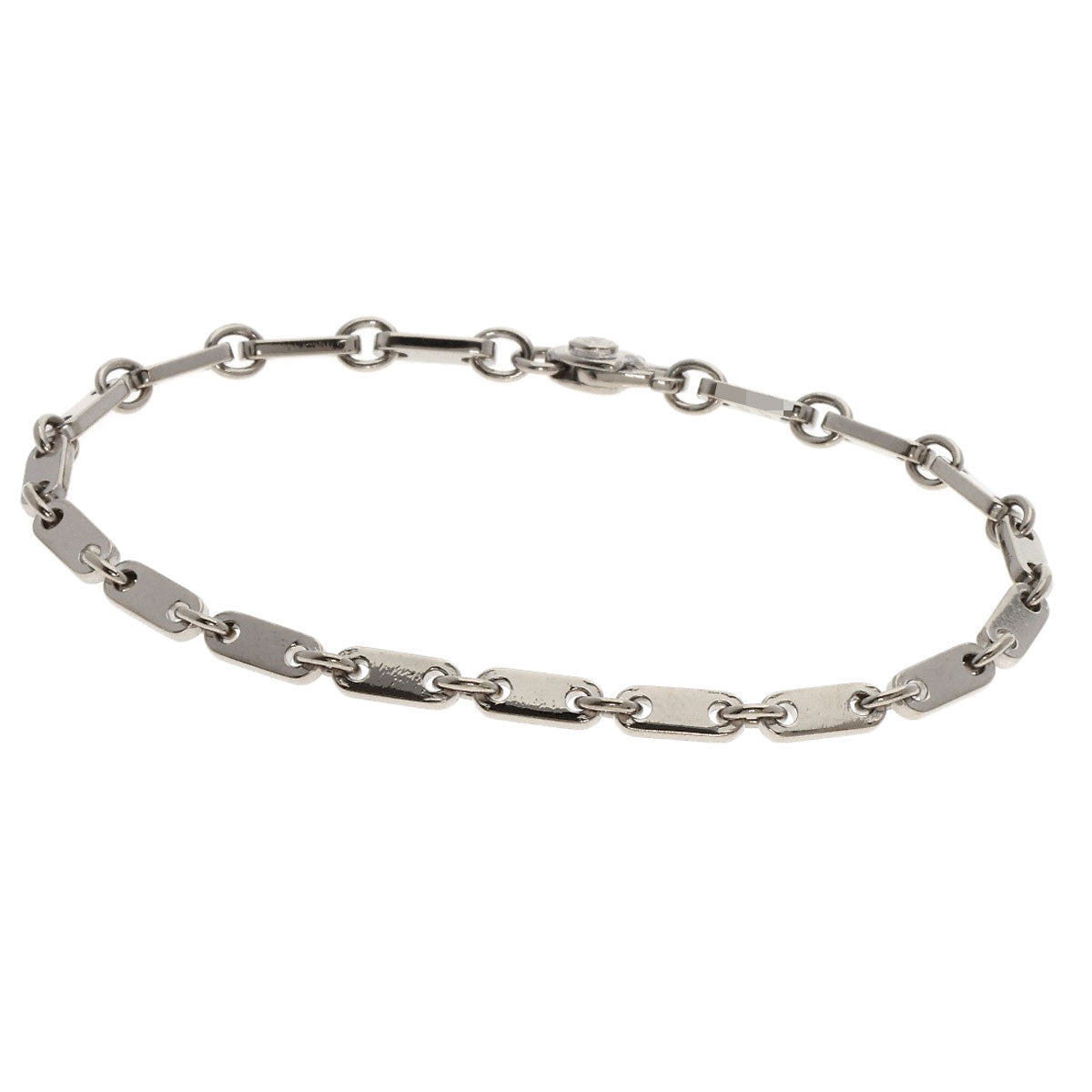 CARTIER   Bracelet Figaro K18 White Gold Ladies