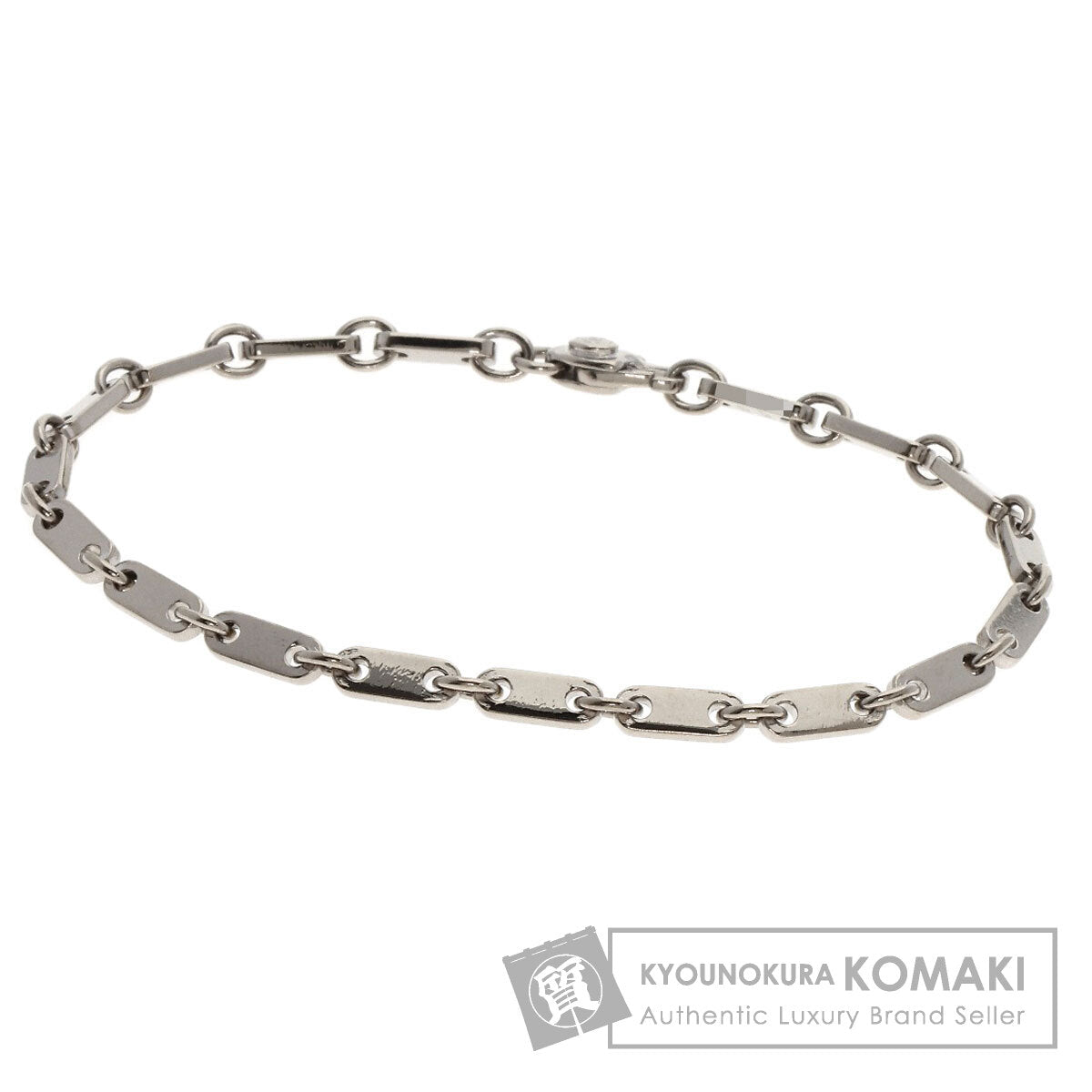 CARTIER   Bracelet Figaro K18 White Gold Ladies