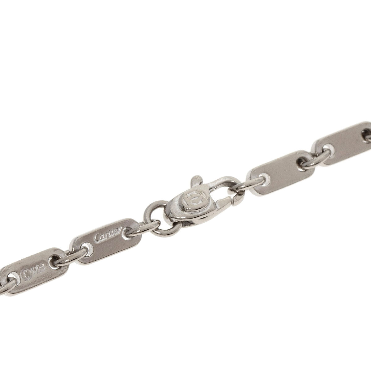 CARTIER   Bracelet Figaro K18 White Gold Ladies
