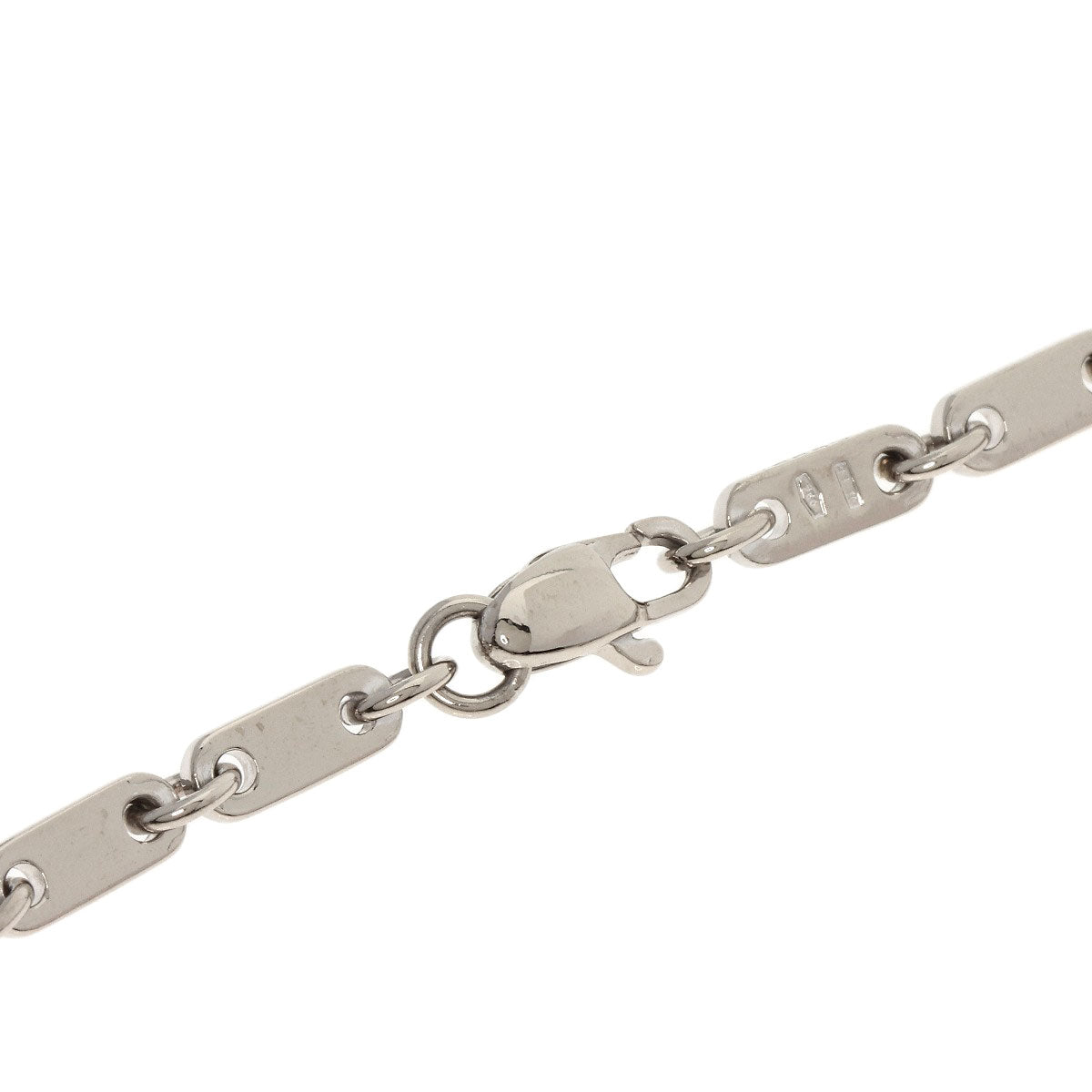 CARTIER   Bracelet Figaro K18 White Gold Ladies