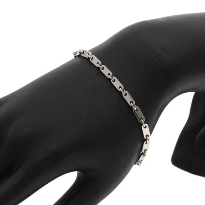 CARTIER   Bracelet Figaro K18 White Gold Ladies