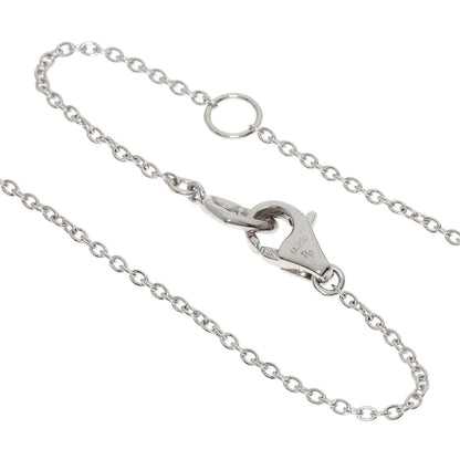 Ponte Vecchio Cross diamond Necklace K18 White Gold Ladies [Used]