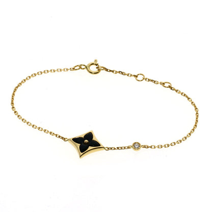 LOUIS VUITTON Bracelet Star Blossom 1P Diamond Bracelet K18 Yellow Gold Ladies [Used]