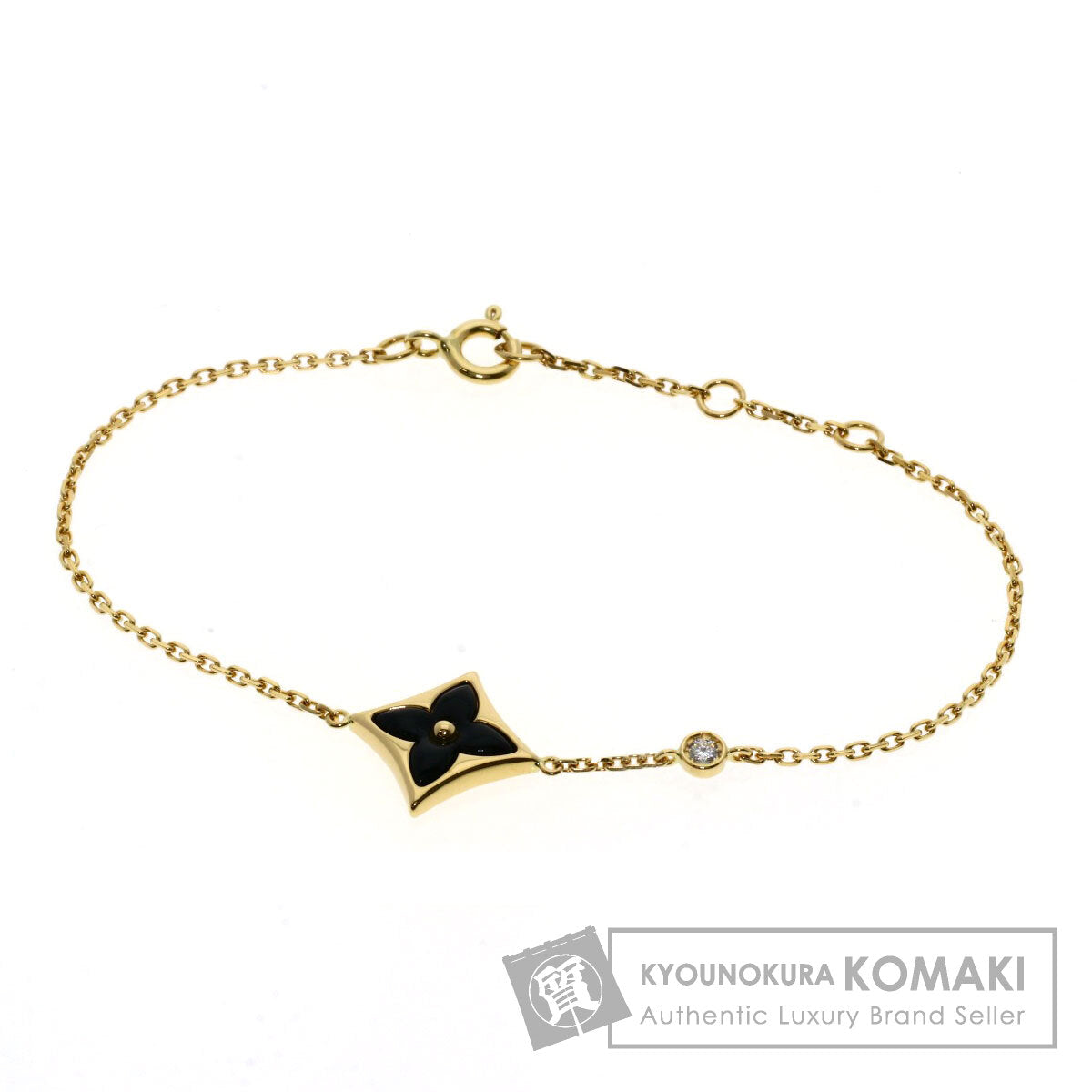 LOUIS VUITTON Bracelet Star Blossom 1P Diamond Bracelet K18 Yellow Gold Ladies [Used]