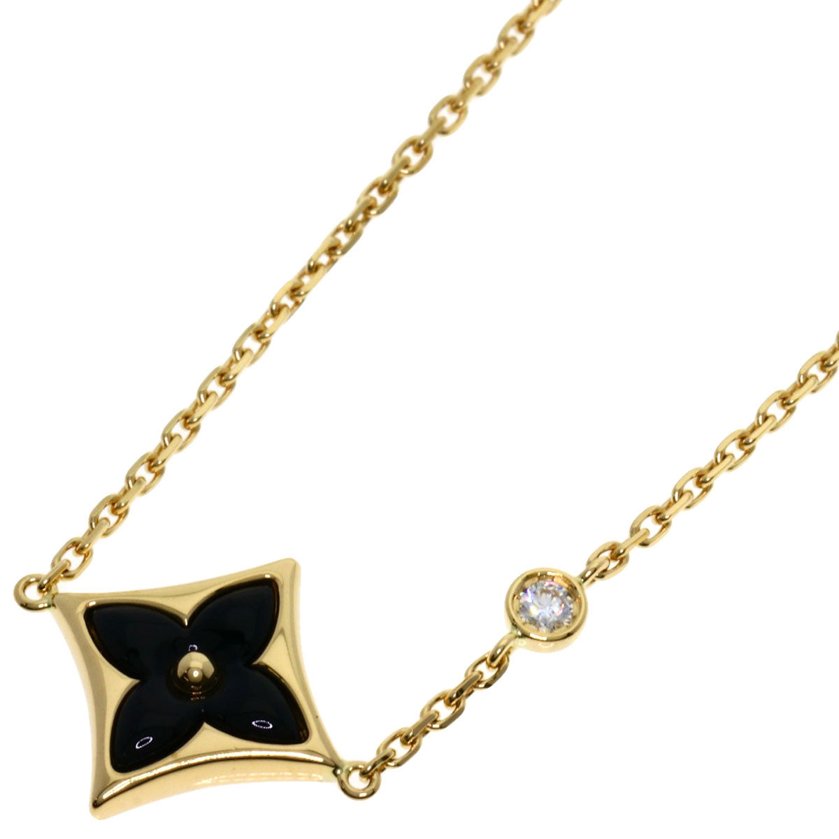 LOUIS VUITTON Bracelet Star Blossom 1P Diamond Bracelet K18 Yellow Gold Ladies [Used]