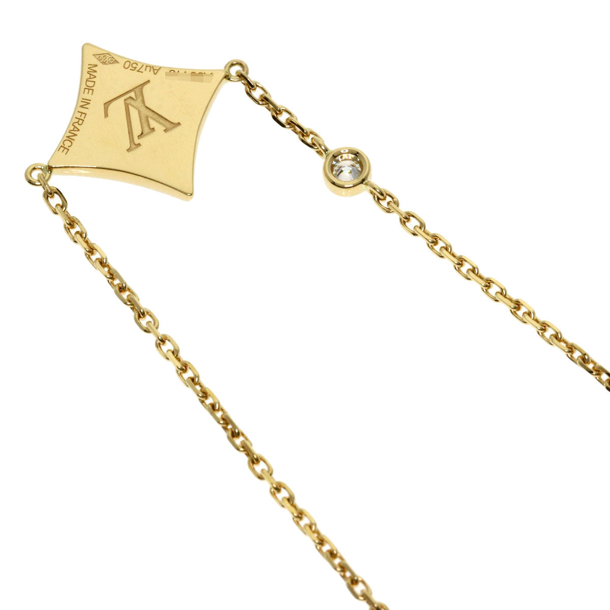 LOUIS VUITTON Bracelet Star Blossom 1P Diamond Bracelet K18 Yellow Gold Ladies [Used]