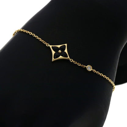 LOUIS VUITTON Bracelet Star Blossom 1P Diamond Bracelet K18 Yellow Gold Ladies [Used]