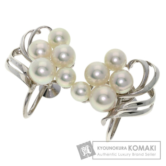 MIKIMOTO Pearl Pearl Earring Silver Ladies [Used]