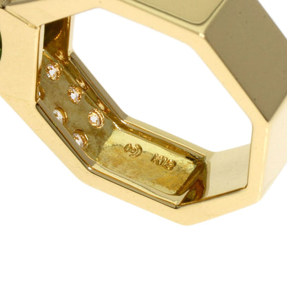 TASAKI Peridot Diamond Ring K18 Yellow Gold Ladies [Used]