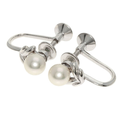 MIKIMOTO Pearl Pearl Earring Silver Ladies [Used]