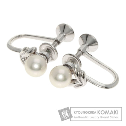 MIKIMOTO Pearl Pearl Earring Silver Ladies [Used]