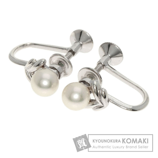 MIKIMOTO Pearl Pearl Earring Silver Ladies [Used]