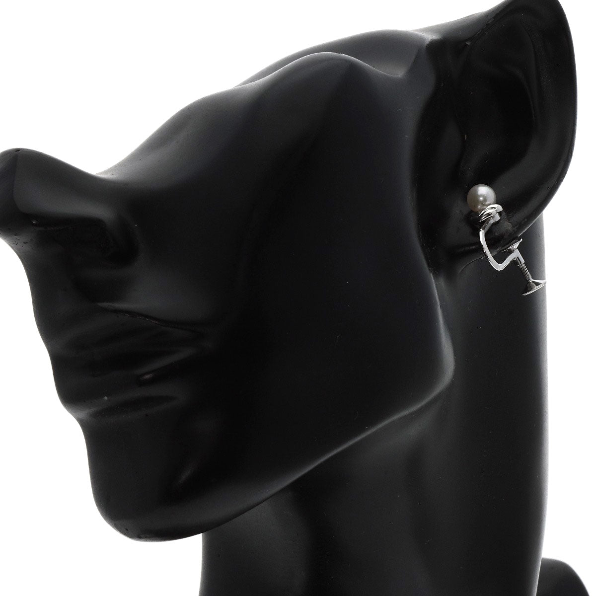MIKIMOTO Pearl Pearl Earring Silver Ladies [Used]