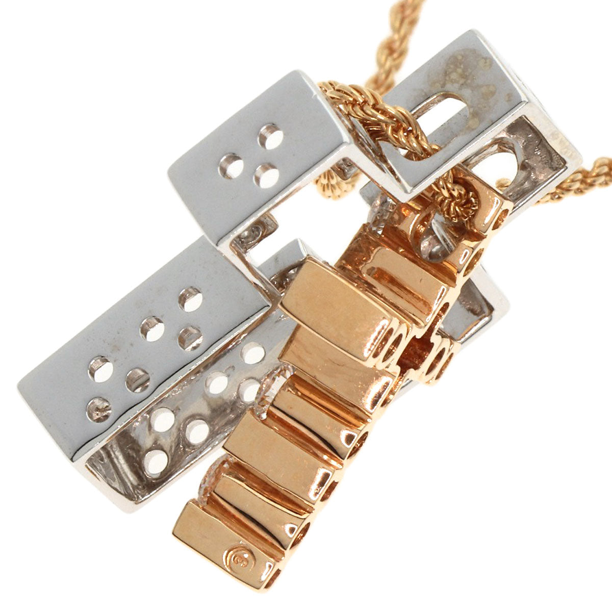 Damiani Belle Epoque Small Diamond Necklace K18 White Gold 18K Pink GoldLadies [Used]