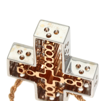 Damiani Belle Epoque Small Diamond Necklace K18 White Gold 18K Pink GoldLadies [Used]