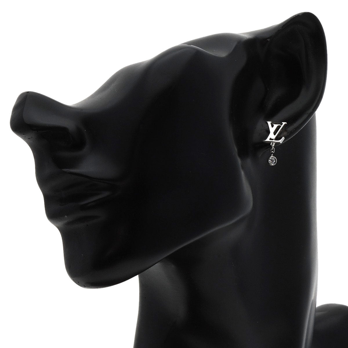 LOUIS VUITTON Puss Ldylle Blossom LV Diamond Single earring K18 White Gold Ladies [Used]