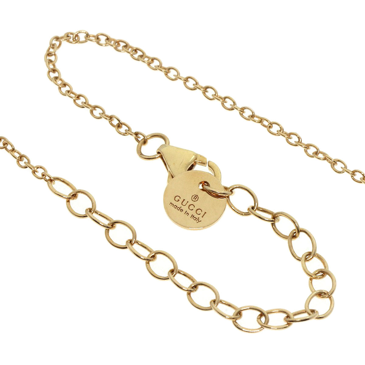 GUCCI GG Ghost One side only Necklace Silver 18K Yellow GoldLadies [Used]