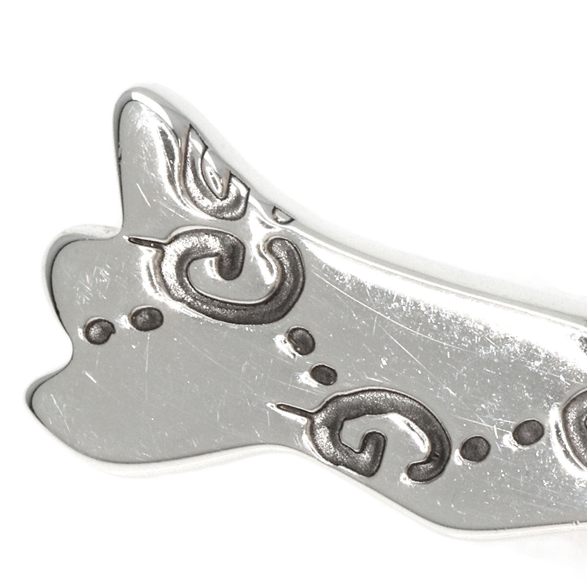 GUCCI GG Ghost One side only Necklace Silver 18K Yellow GoldLadies [Used]